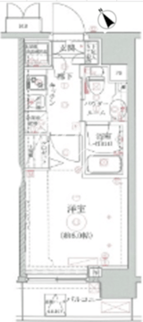 クレイシア品川戸越 802 間取り図