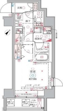 クレヴィスタ東向島 801 間取り図