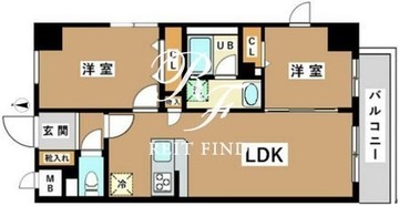 JU TOWER FRONT 亀沢 601 間取り図