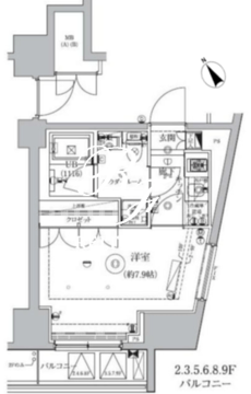 セジョリ西早稲田2 902 間取り図