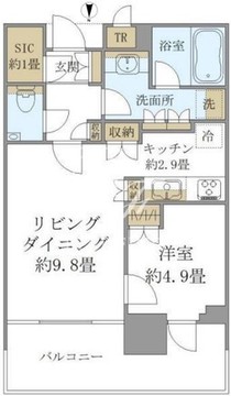 パークコート浜離宮ザタワー 1112 間取り図