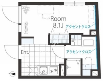 クレア渋谷初台 402 間取り図