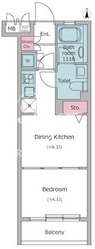 レジディア笹塚 503 間取り図