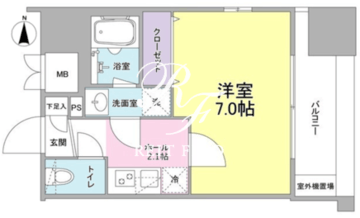 リバーレ東新宿 403 間取り図