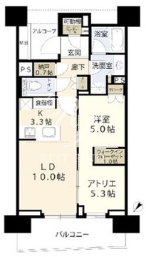 晴海フラッグ SUN-B-417 間取り図