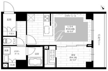 グランドコンシェルジュ日本橋水天宮 401 間取り図