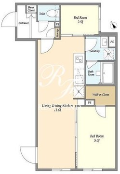 ウェルスクエア武蔵小山 405 間取り図