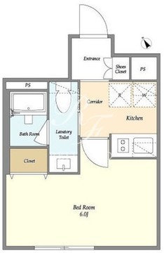 ウェルスクエア武蔵小山 303 間取り図