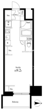 スクエアガーデン池袋 404 間取り図