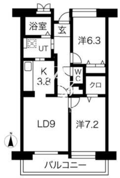 アクティ目黒駅前 1-813 間取り図