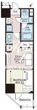 ベルファース大森サウス 703 間取り図