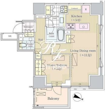 パークコート三番町ヒルトップレジデンス 805 間取り図