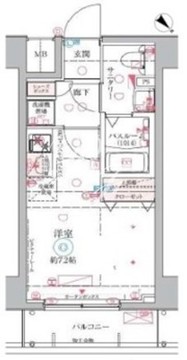 クレヴィスタ大井町 404 間取り図