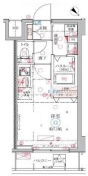 クレヴィスタ大井町 402 間取り図