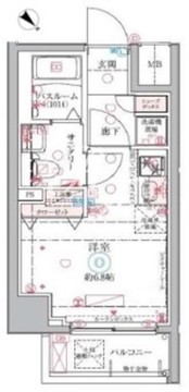 クレヴィスタ大井町 107 間取り図