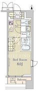 ロングアイランド恵比寿 801 間取り図 ?>