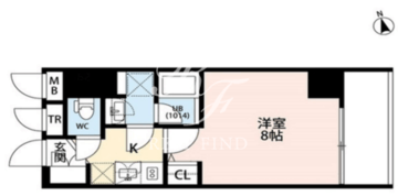 プレール・ドゥーク門前仲町2 603 間取り図