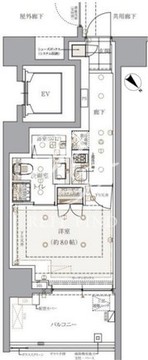 レ・ジェイドクロス千代田神保町 401 間取り図