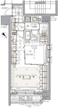 レ・ジェイドクロス千代田神保町 706 間取り図