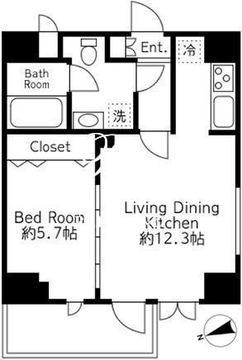 メインテラス上野 804 間取り図