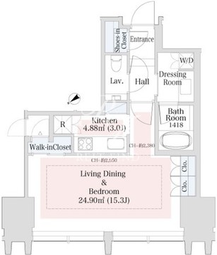 ラ・トゥール新宿グランド 604 間取り図