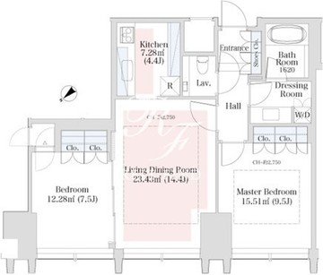 ラ・トゥール新宿グランド 3103 間取り図