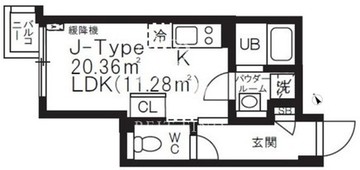 ブリックレジデンス目黒本町 402 間取り図