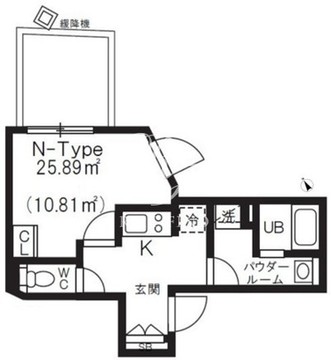 ブリックレジデンス目黒本町 601 間取り図