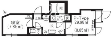 ブリックレジデンス目黒本町 603 間取り図