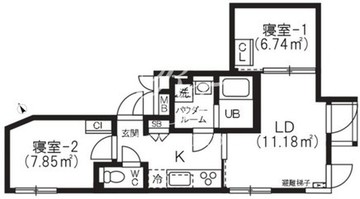 ブリックレジデンス目黒本町 307 間取り図