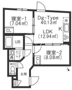 ブリックレジデンス目黒本町 104 間取り図