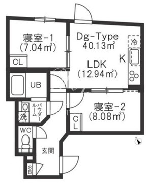 ブリックレジデンス目黒本町 104 間取り図