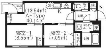ブリックレジデンス目黒本町 301 間取り図