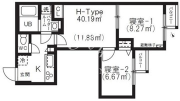 ブリックレジデンス目黒本町 306 間取り図