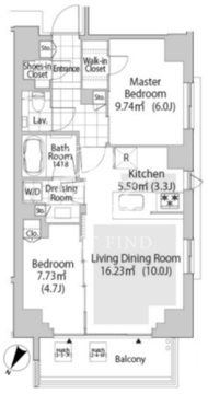 パークフラッツ渋谷神山町 602 間取り図