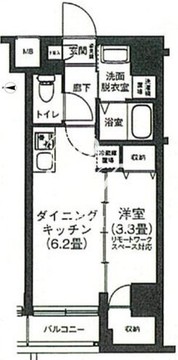 アイルプレミアム押上ノルド 201 間取り図