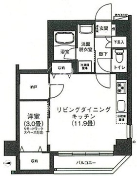 アイルプレミアム押上ノルド 211 間取り図