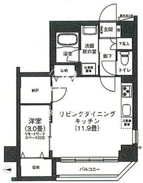 アイルプレミアム押上ノルド 310 間取り図