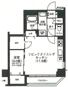 アイルプレミアム押上ノルド 510 間取り図