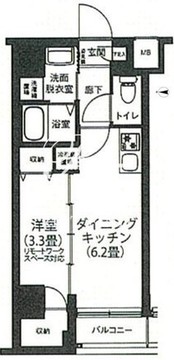 アイルプレミアム押上ノルド 202 間取り図