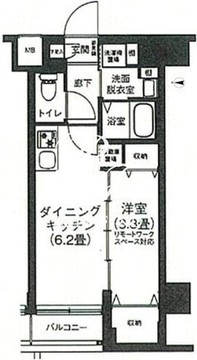 アイルプレミアム押上ノルド 403 間取り図
