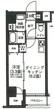 アイルプレミアム押上ノルド 104 間取り図