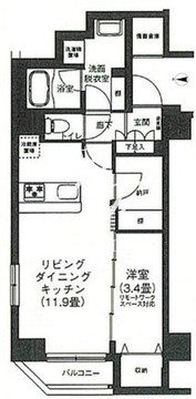 アイルプレミアム押上ノルド 305 間取り図
