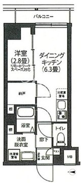 アイルプレミアム押上ノルド 307 間取り図