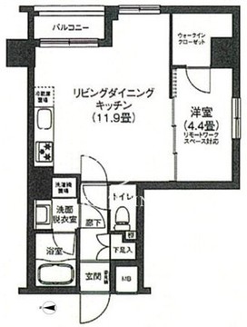 アイルプレミアム押上ノルド 309 間取り図