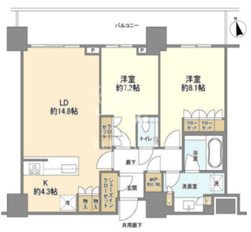 ブランズ渋谷桜丘 2311 間取り図