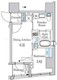 ＢＣＮレジデンス八丁堀 202 間取り図