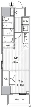 カバナプラス四谷 201 間取り図