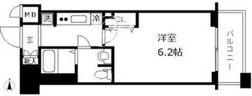 レジディア北品川 804 間取り図