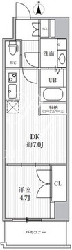 カバナプラス四谷 303 間取り図